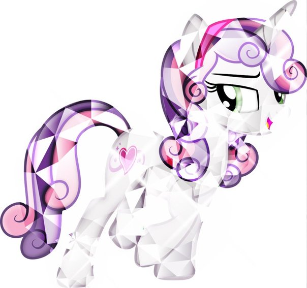 Текстура кристальных пони