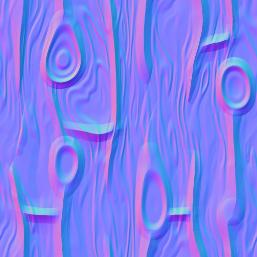 Карта нормалей дерево