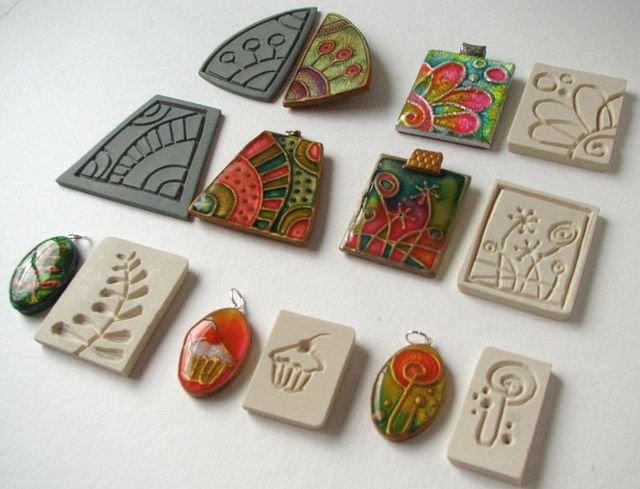 Оттиск на полимерной глине