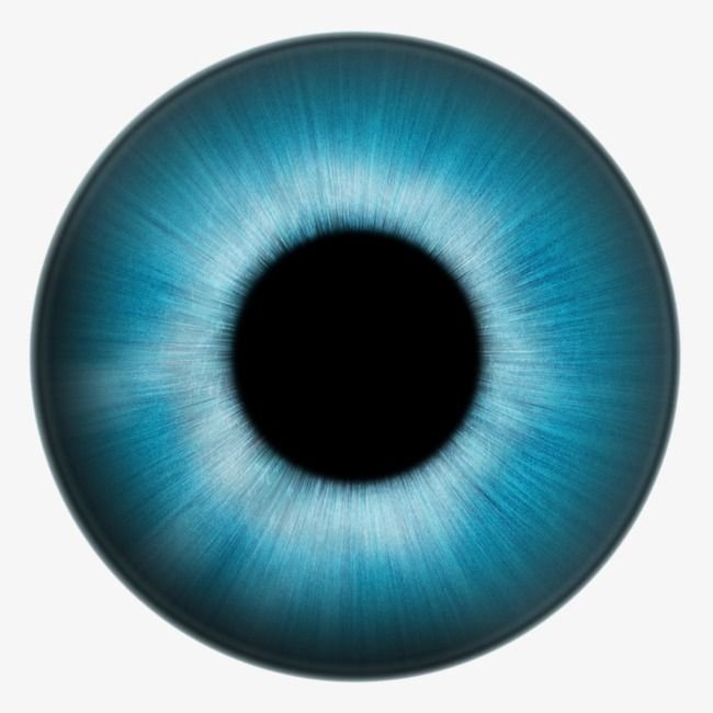 Голубая радужка глаза
