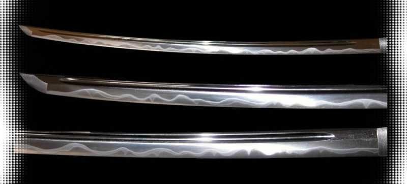 Линия хамон на клинке катаны