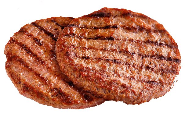 Котлета на белом фоне