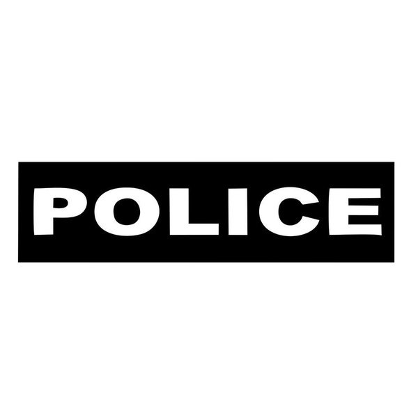 Полиция надпись
