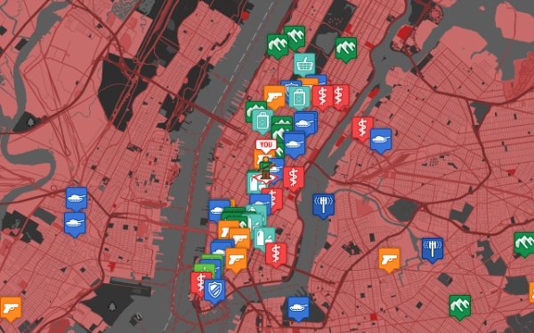 Карта города зомби апокалипсис