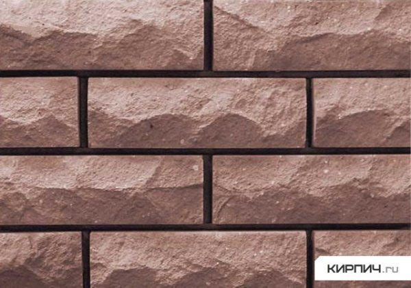 Силикатный кирпич рустированный