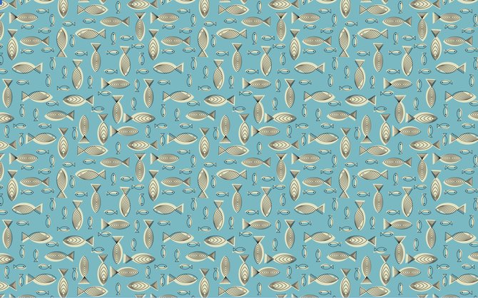 Фон мелкие рыбки