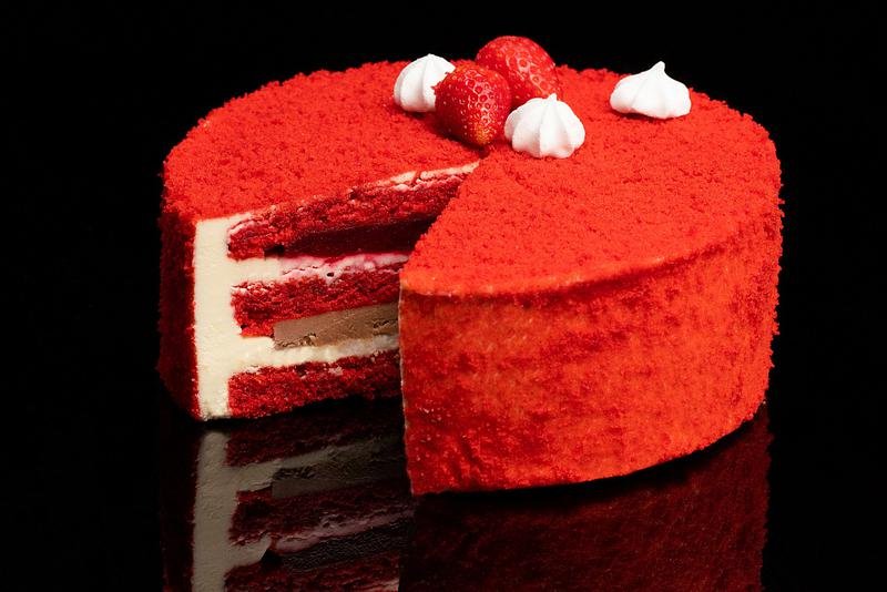 Торта "красный бархат" (Red Velvet).