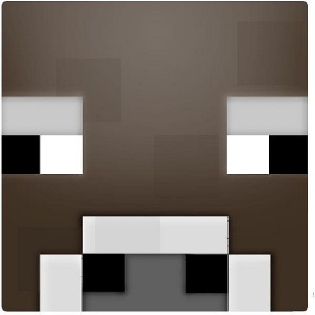 Лицо коровы из МАЙНКРАФТА