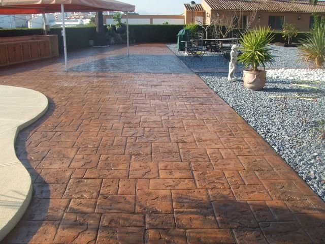 Печатный бетон Эгео камень