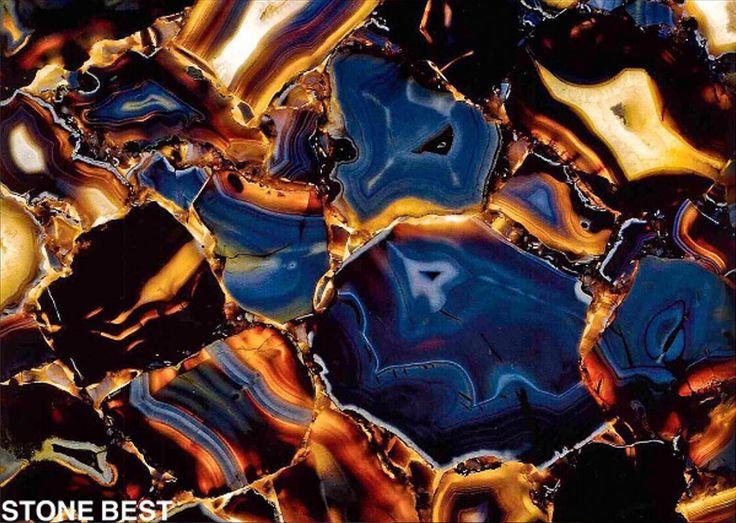 Синий Оникс слэб