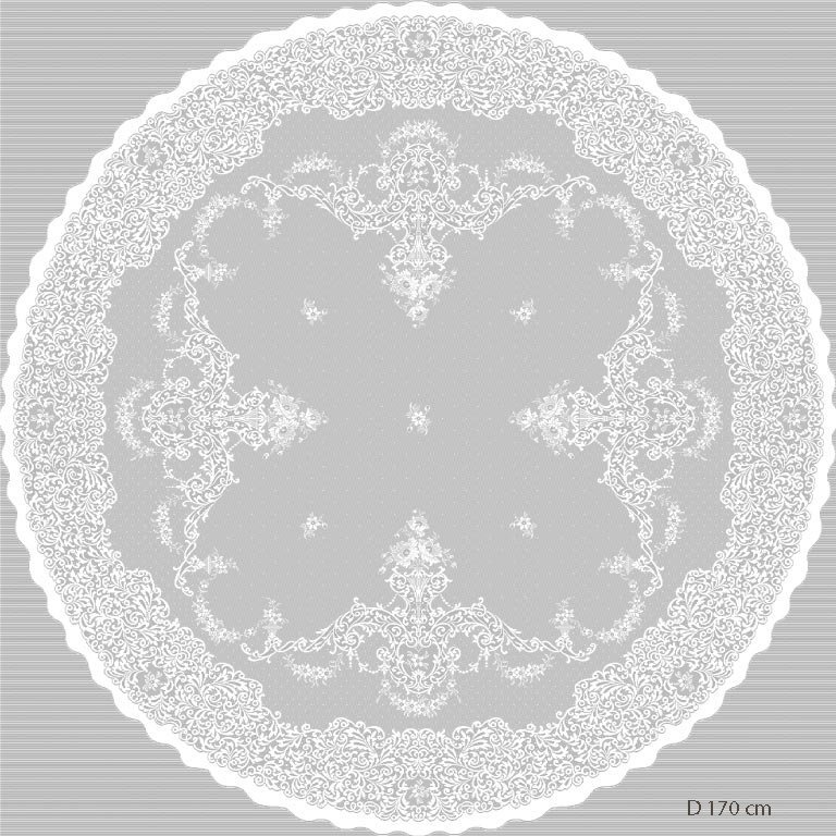 Круглая кружевная салфетка