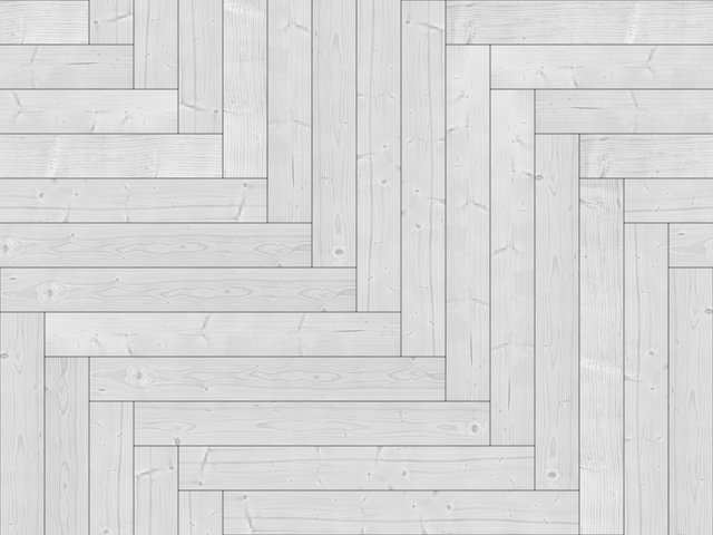 Белый паркет елочкой