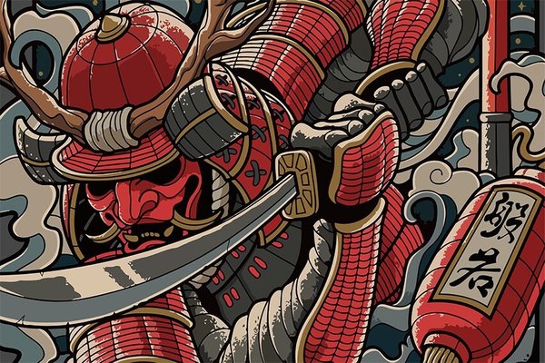 Япония Самурай Ронин фон