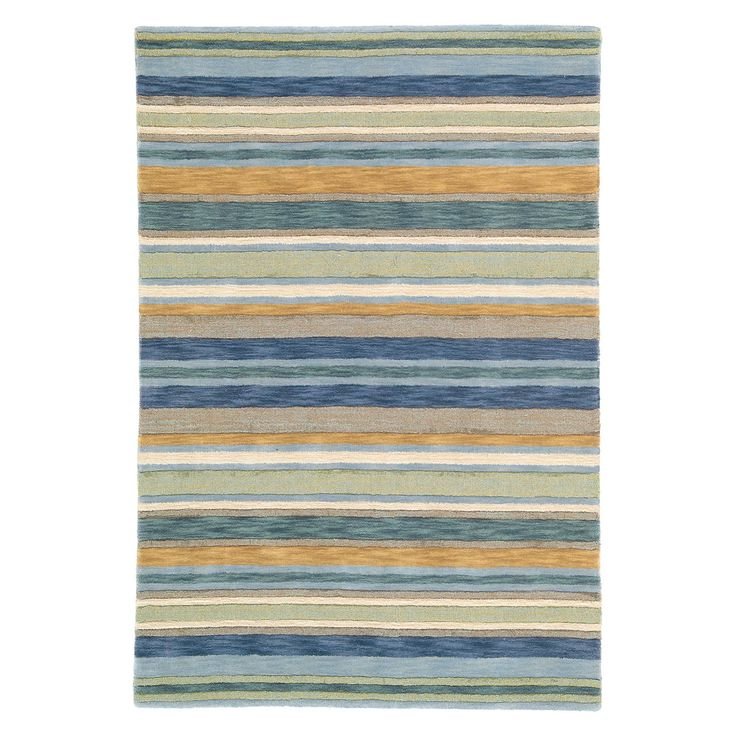 Ковер в полоску бежевый