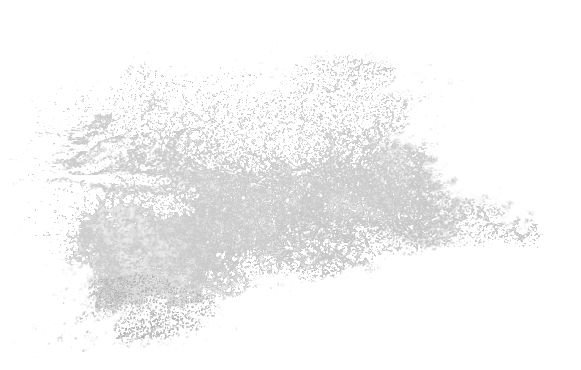 Белые брызги краски на прозрачном фоне