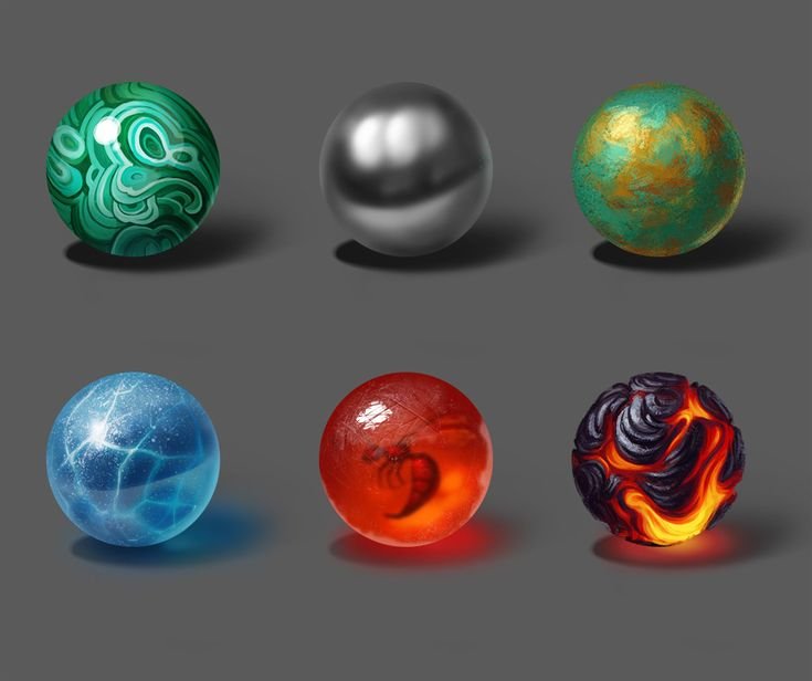 Текстурные шары для рисования