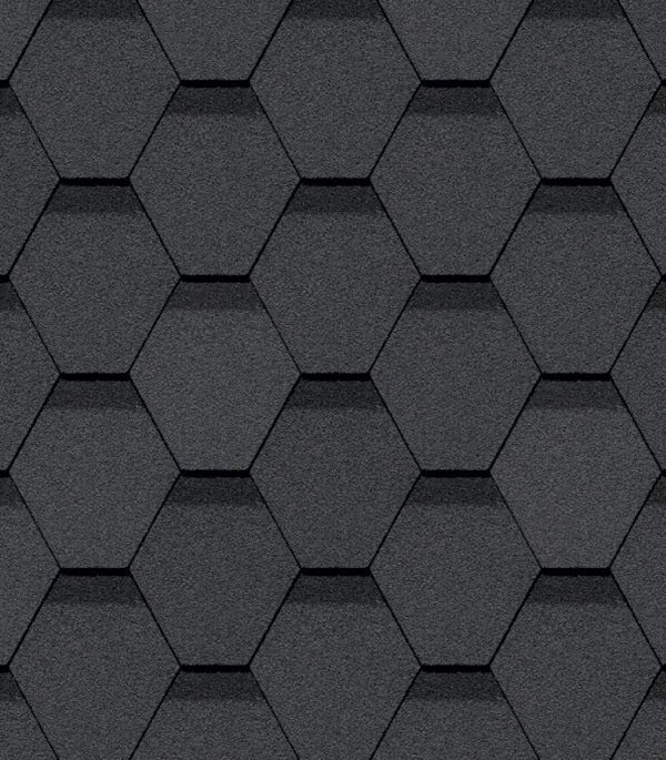 Гибкая черепица сота коричневая 3613