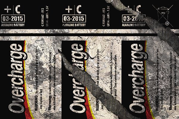 Текстура батарейки для блендер