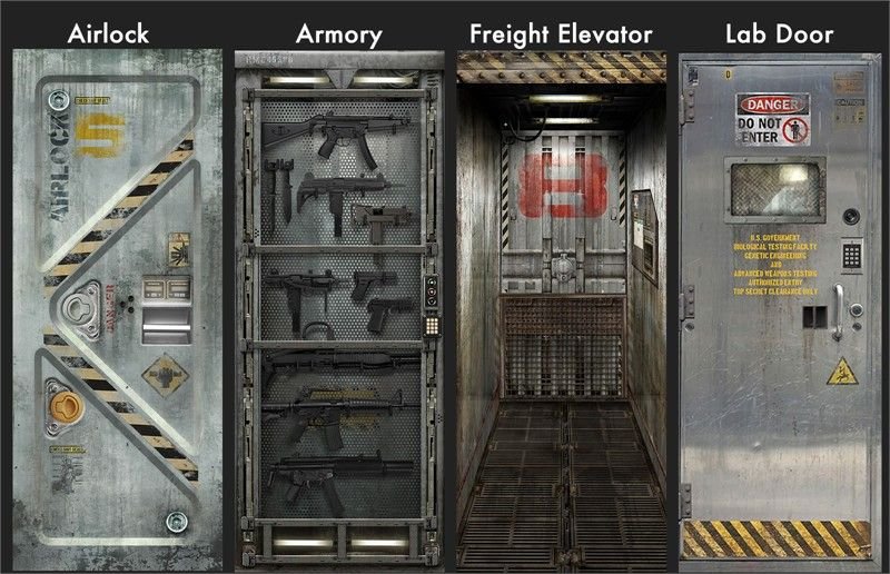 Бронированная дверь бункера
