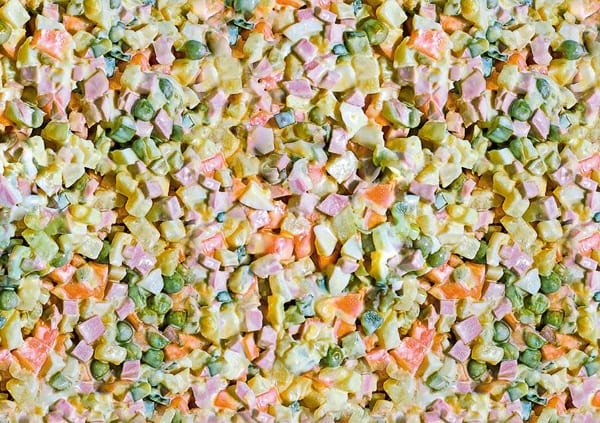 Оливье текстура