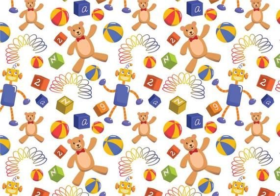 Паттерн детские игрушки