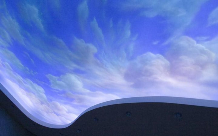 Натяжной потолок облака