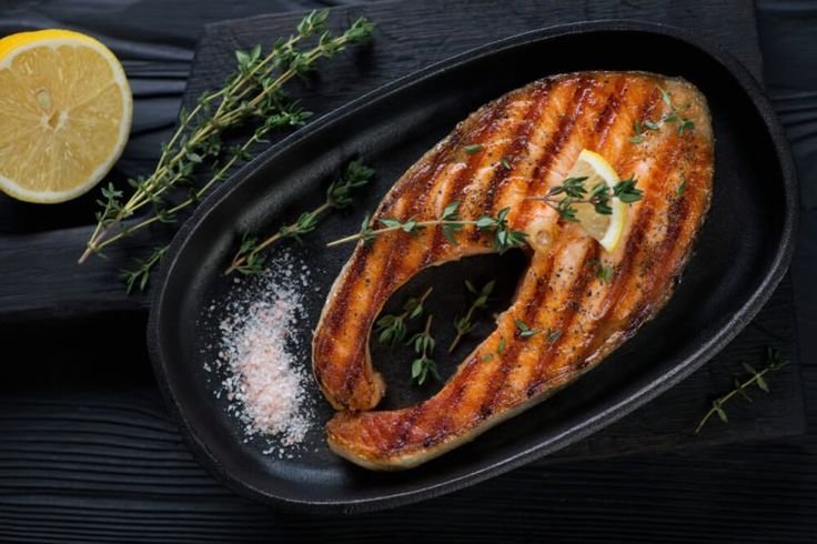 Рыба гриль на мангале