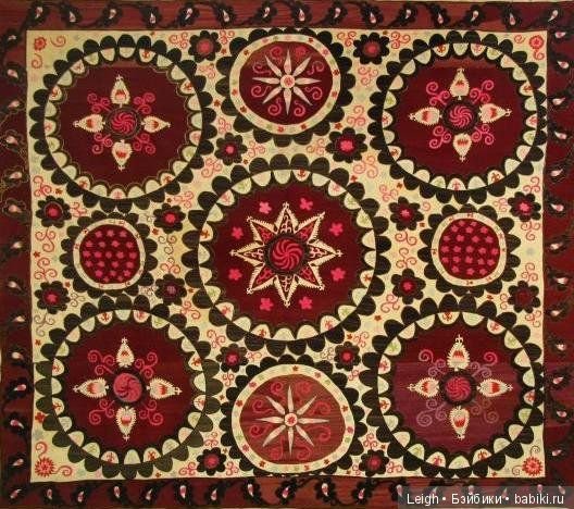 Вышивка Сюзане Узбекистан