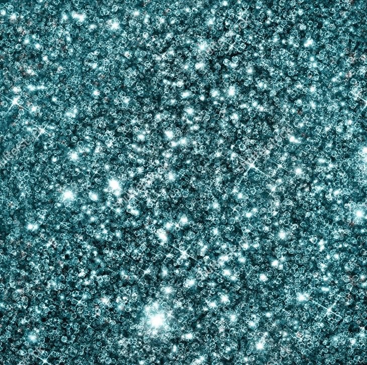 Блестки голубые