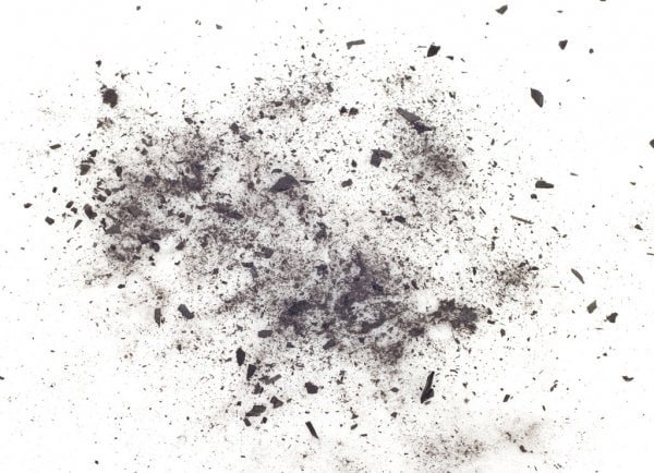 Пыль грязь в черном фоне