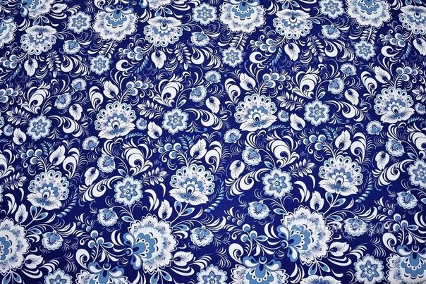 Paisley pattern Гжель