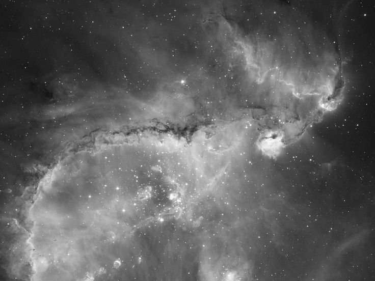 Космос черно белый