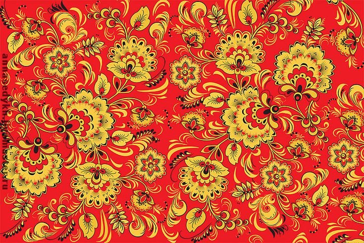 Хохлома паттерн Денис Симачев