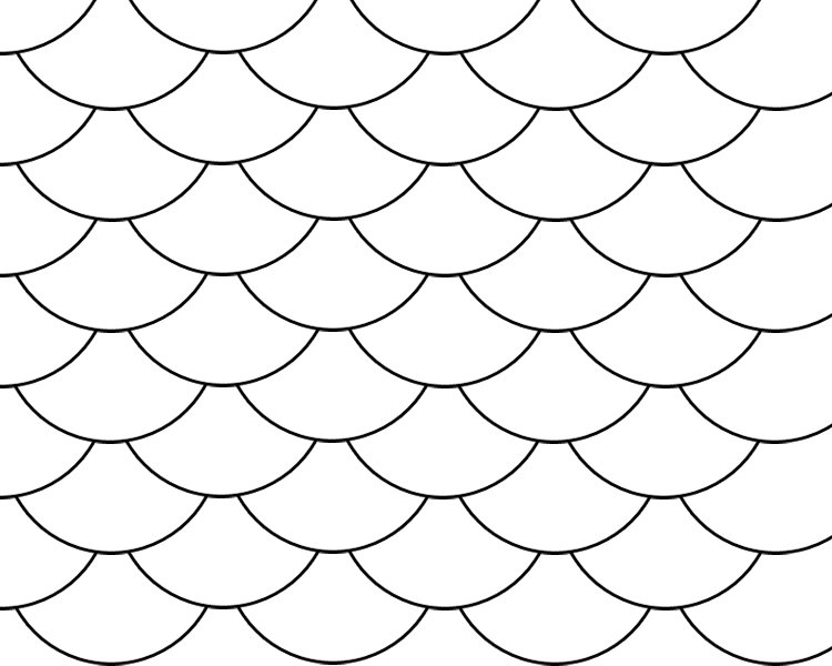 Керамическая мозаика рыбья чешуя а32