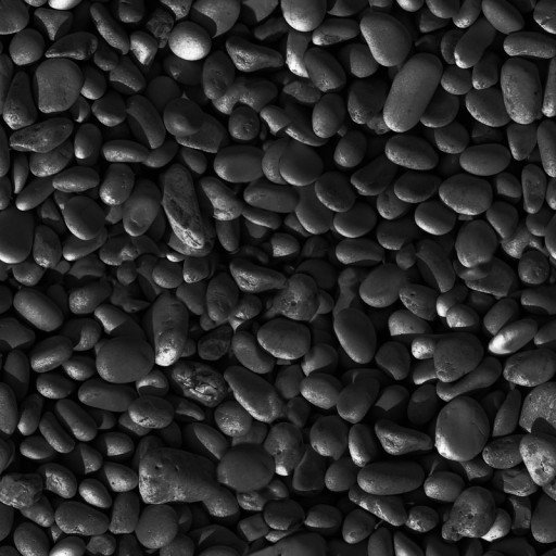 Галька черная декоративная
