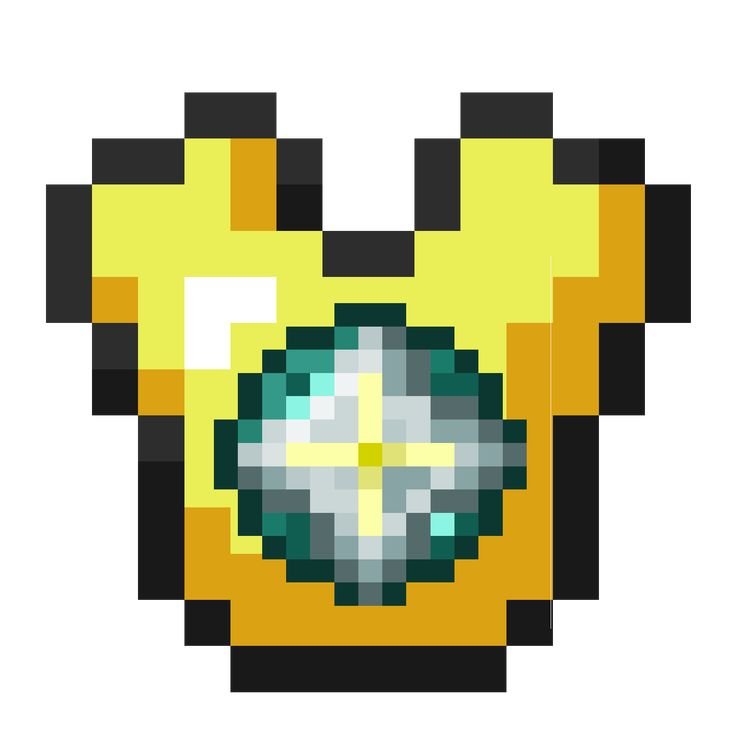 Золотой нагрудник майнкрафт