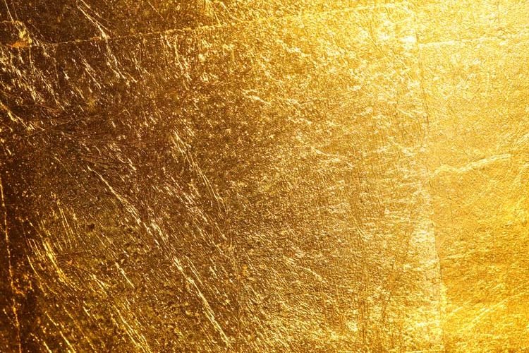 Золотая поталь фон