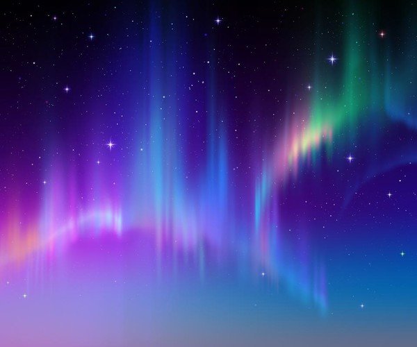 Северное сияние абстракция