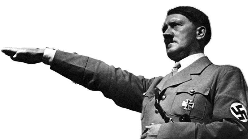 Адольф Гитлер зига