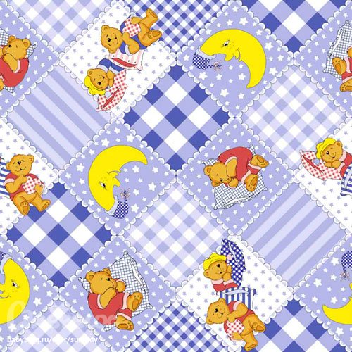 Ткань с детскими картинками