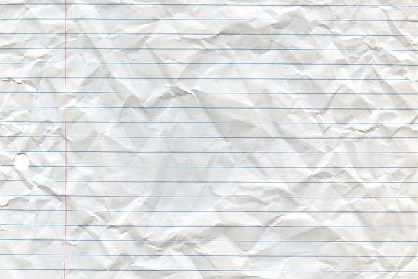 Мятая бумага в линейку