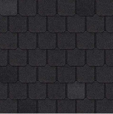 Битумная черепица антрацит