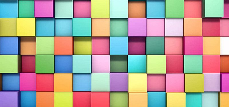 Разноцветные кубики