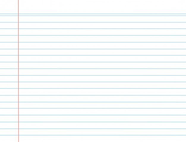 Лист тетради в широкую линию
