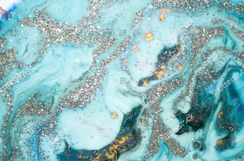 Синий мрамор с золотом