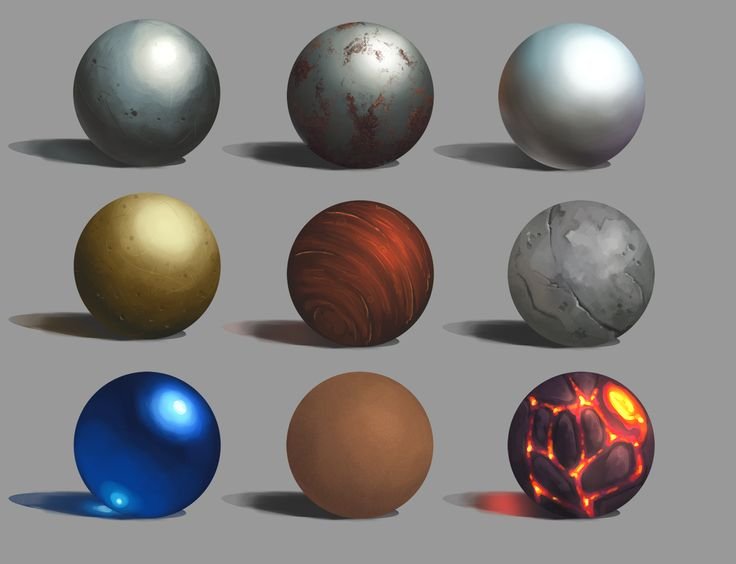 Металлический шар референс