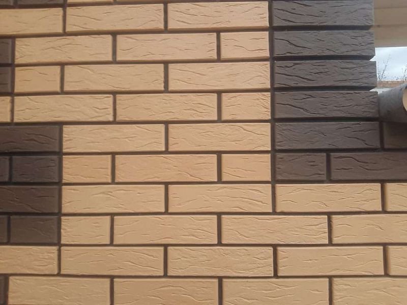 Кирпич рустик солома