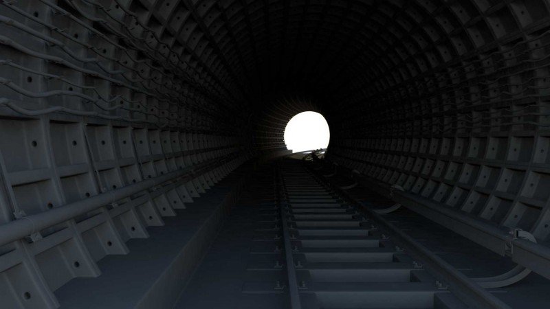 Обделка тоннеля метрополитена