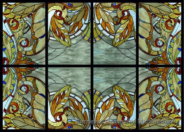 Витраж Тиффани арт нуво