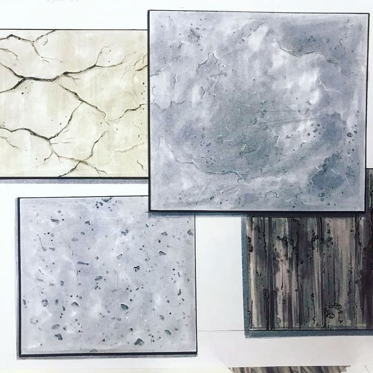 Фактура мрамора акварелью